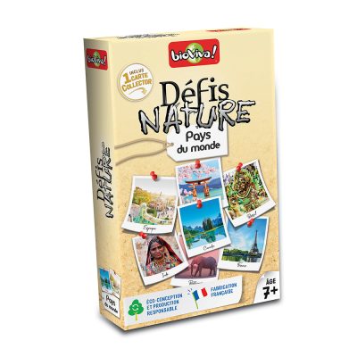 boite jeu défis nature Pays du monde Bioviva