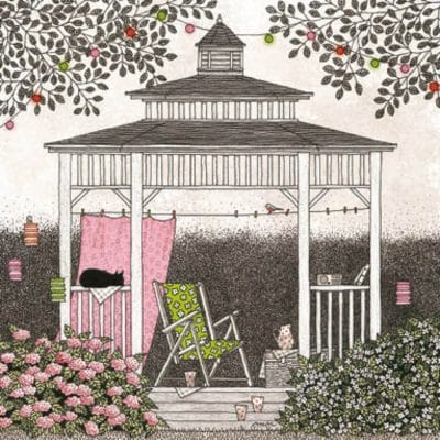 Carte postale éditions Titi-Pinson. Pergola d'été.