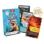 boîte, cartes et carte collector défis nature dinosaures 2 de la marque bioviva