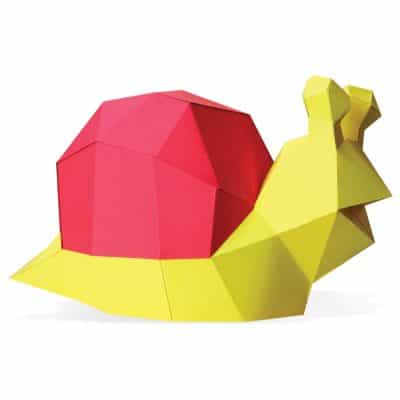 trophée papier 3d babies escargot à monter facile agent paper