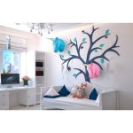 trophées 3d tête de licornes rose et bleue mur agent paper