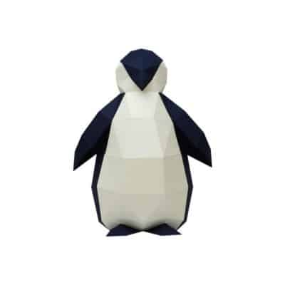 trophée 3d petit pingouin à monter moyen agent paper