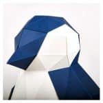 trophée 3d petit pingouin gros plan à monter moyen agent paper