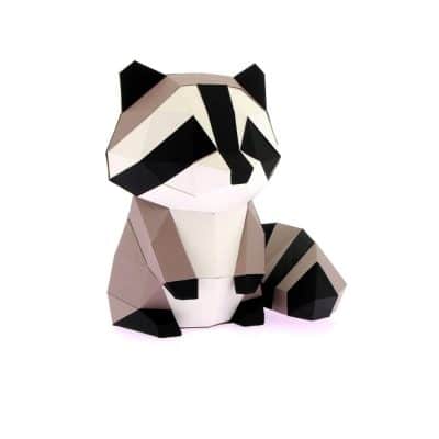 trophée papier 3d petit raton à monter facile agent paper