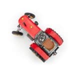 Tracteur en métal Zetor 25 A rouge Kovap du dessus.