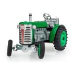 Tracteur à clé en tôle emboutie Zetor vert Kovap.