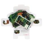 contenu de la pochette de la boîte jungle à monter pour les animaux surprises agent paper