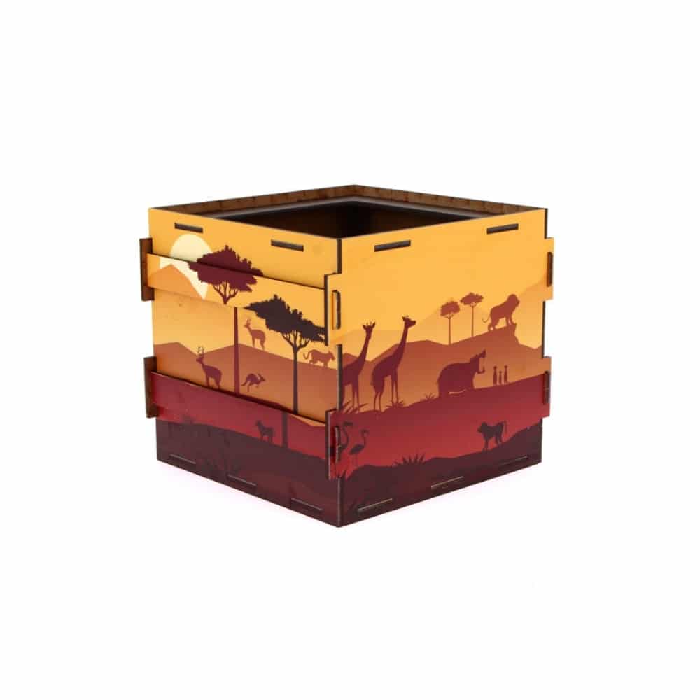 boîte savane à construire soi-même pour poser animaux surprise