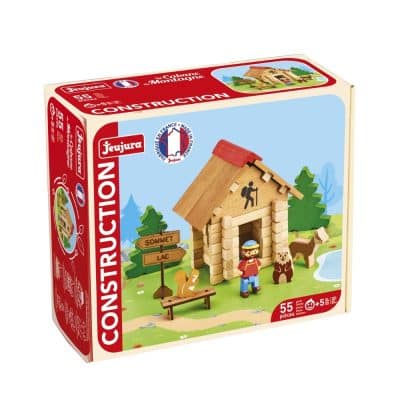 boîte du jeu de construction jeujura la cabane de montagne 55 pièces