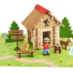 la cabane de montagne 55 pièces en situation sur tapis de jeu