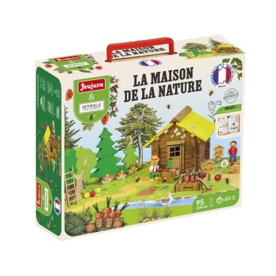 boîte du jeu de construction jeujura a maison de la nature 95 pièces