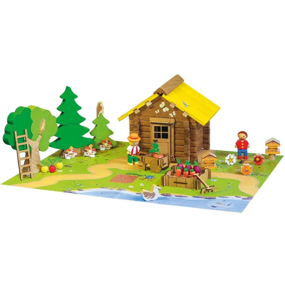 jeu de construction jeujura la maison de la nature 95 pièces