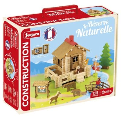 boîte du jeu de construction la réserve naturelle 125 pièces jeujura