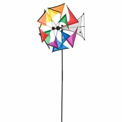 Girouette à planter moulin à vent mini rainbow de la marque HQ-Invento.