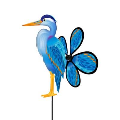 Girouette à planter Spin Critters Héron bleu de la marque HQ-Invento.