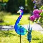 Girouette paon à planter dans jardin de la marque HQ-Invento